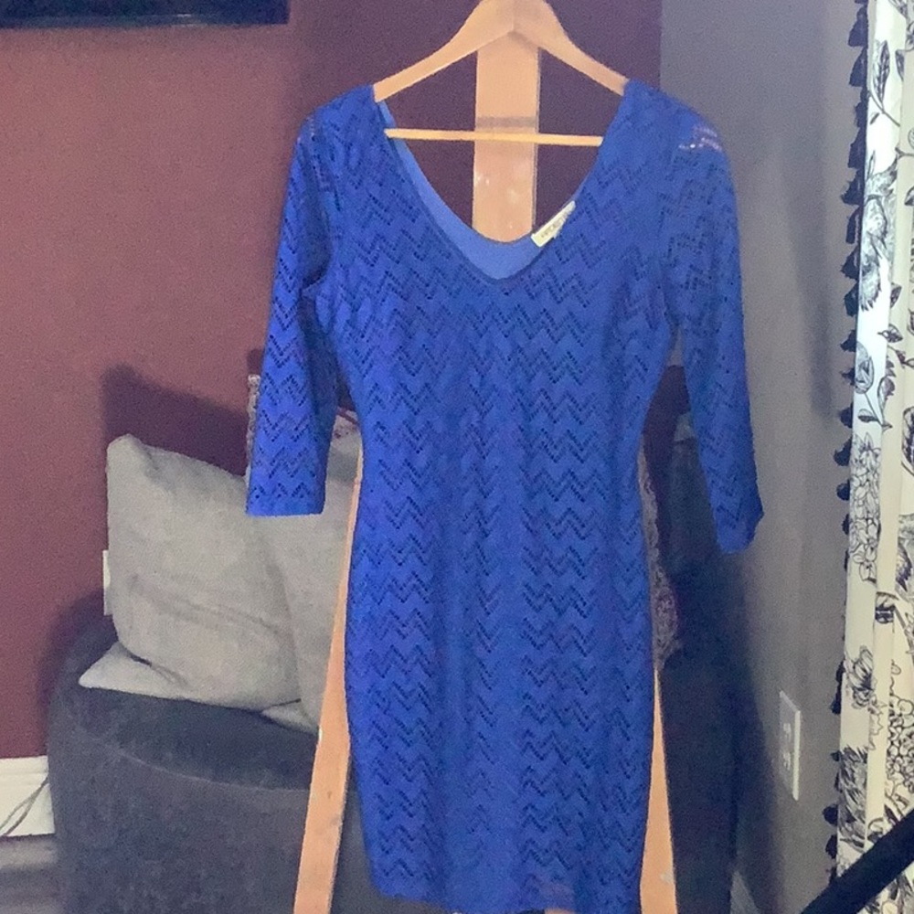 Arden B Blue Midi Dress
